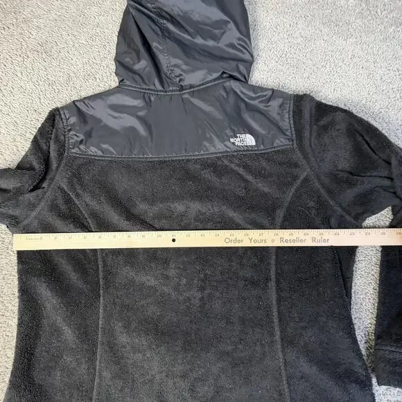 The North Face Jacket Womens XL Black Hooded Fleece Full Zip Pockets Outdoor - Picture 13 of 15